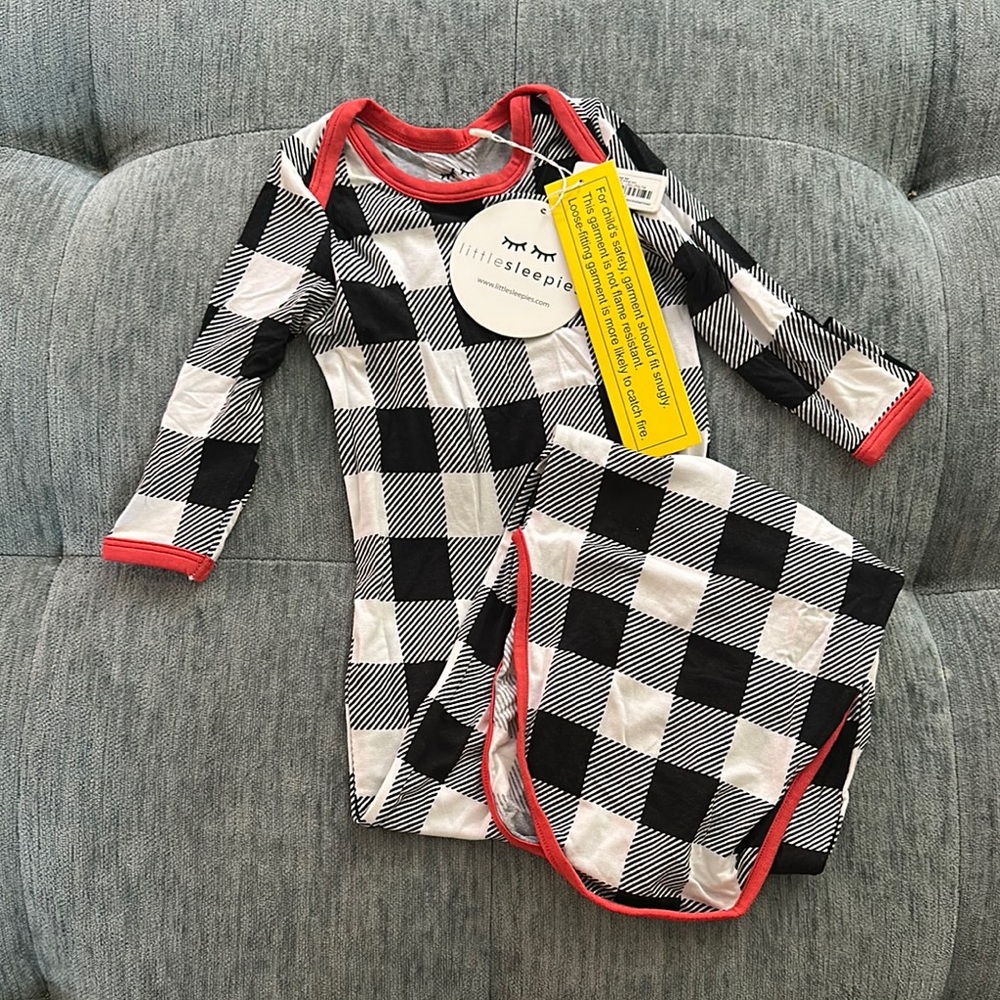 Little Sleepies buffalo print